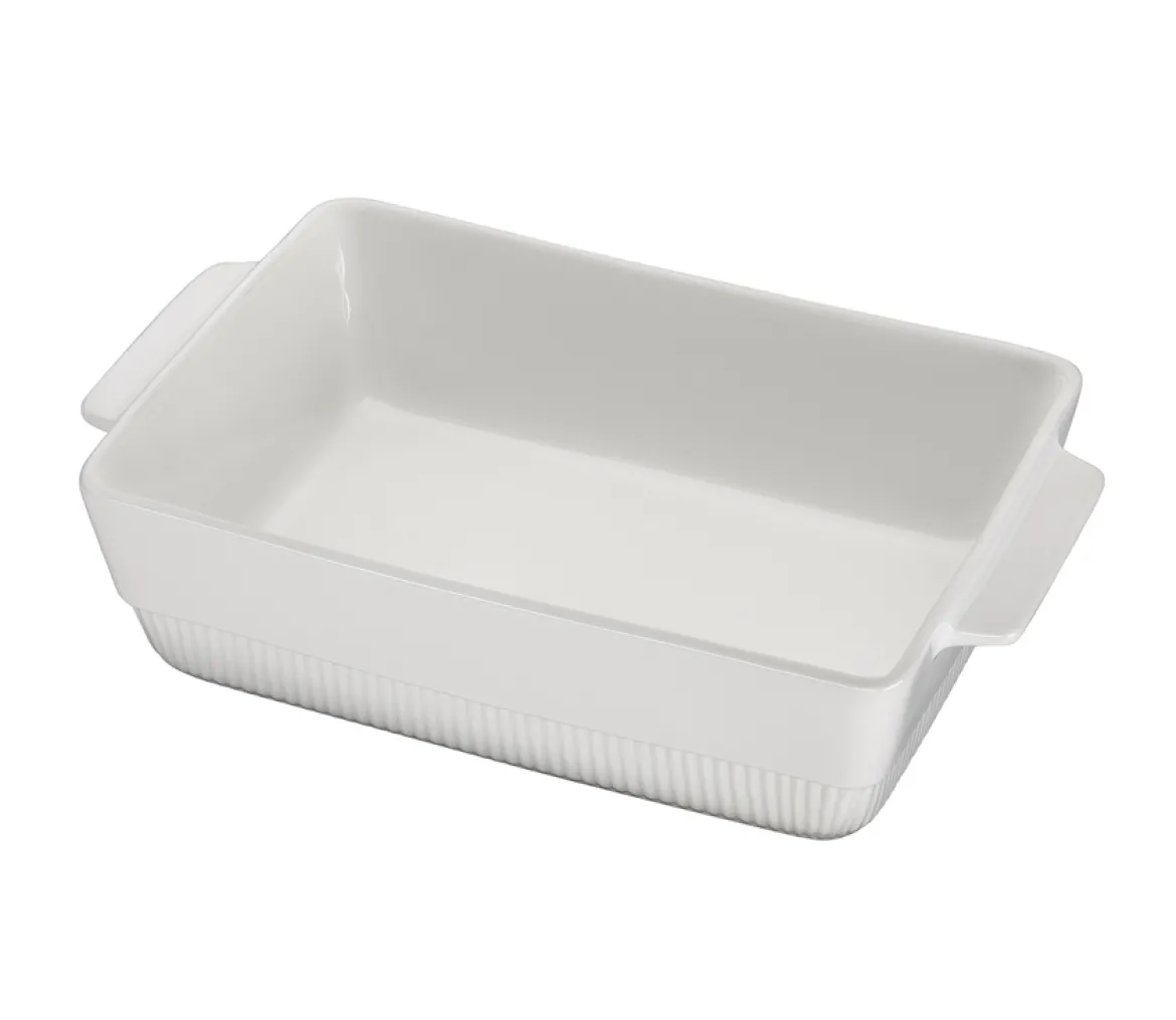 Auflaufform rechteckig 35 x 21 cm weiß