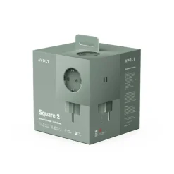 Avolt Steckdose "Square 2" USB-C Oak Green