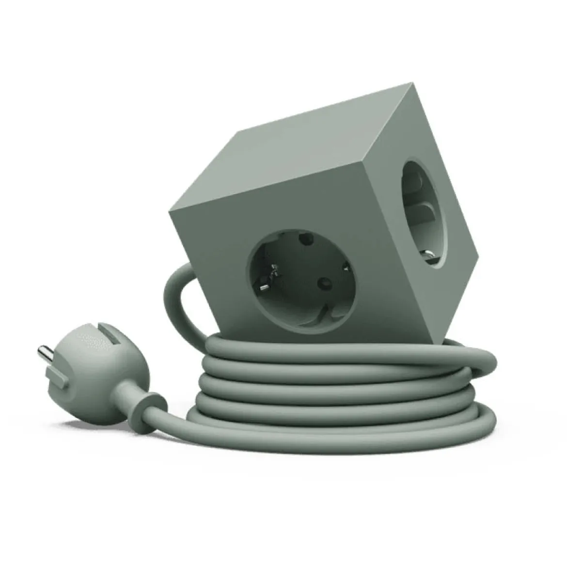 Avolt Steckdose "Square 1" USB-C Oak Green