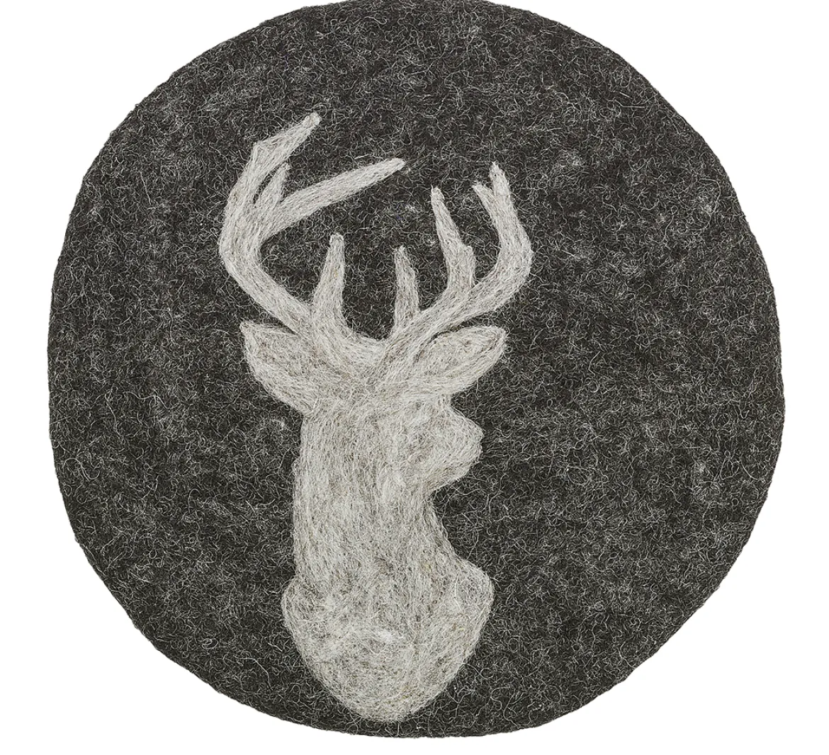 Cilio Untersetzer schwarz LANA Hirsch