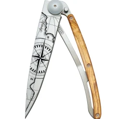 Deejo Taschenmesser Olivenholz mit Motiv