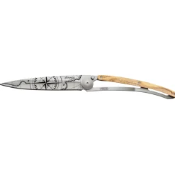 Deejo Taschenmesser Olivenholz mit Motiv