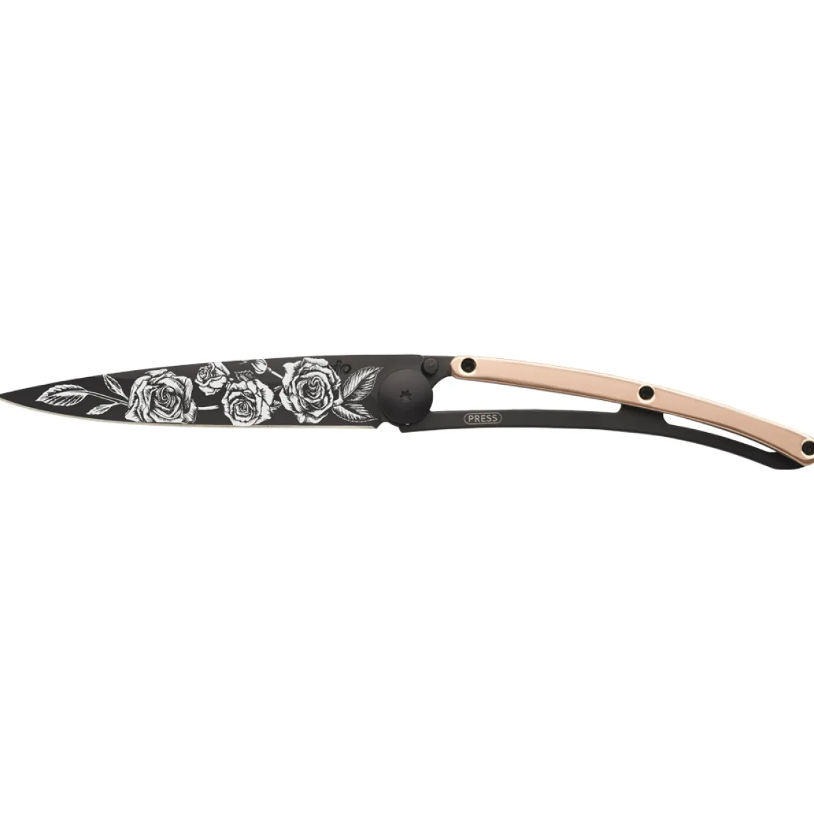 Deejo Taschenmesser Roségold "Rosen" 27g