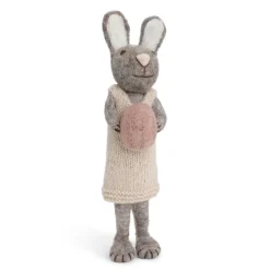 Filz Hase mit Kleid und Ei 27cm