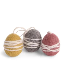 Filzfigur "Eier" 3er-Set, bunt
