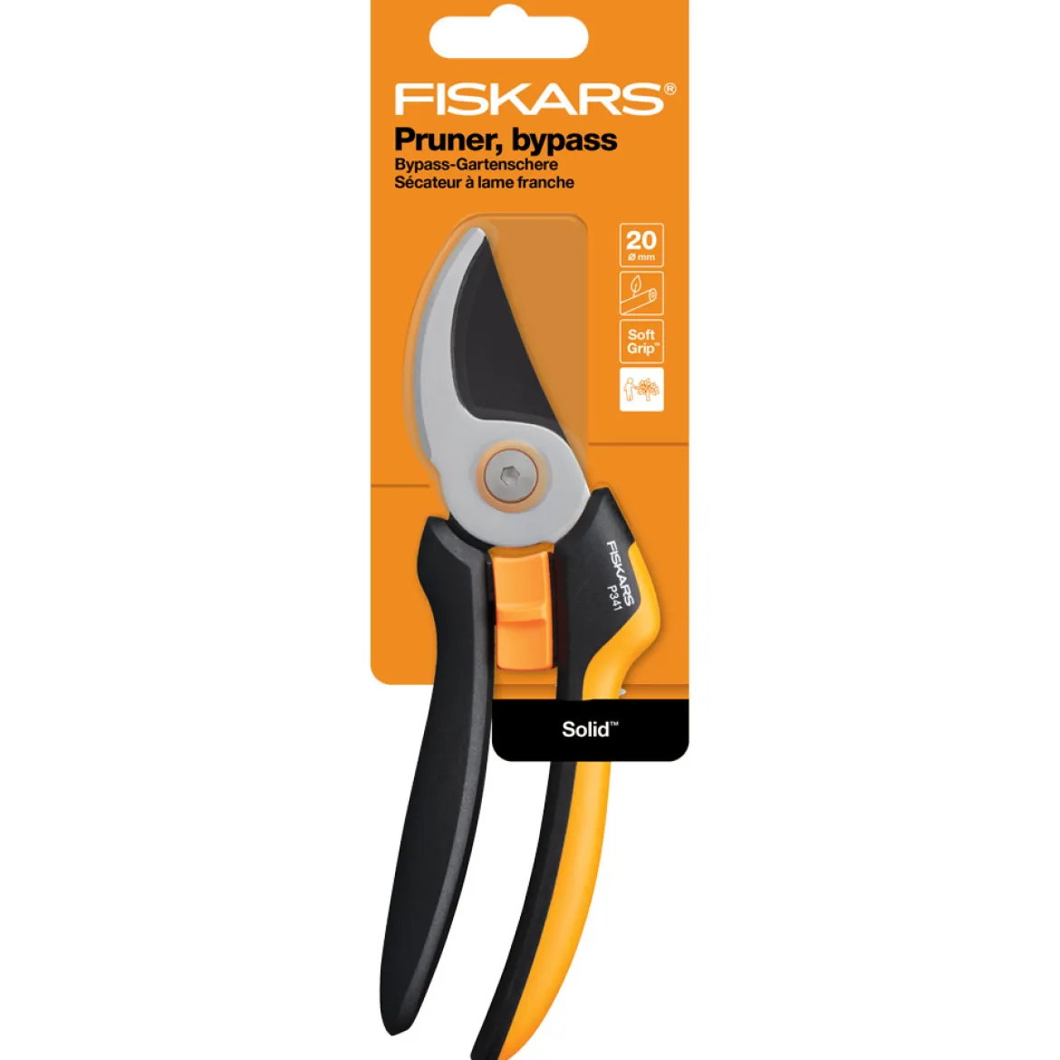Fiskars Bypass-Gartenschere "P341 Solid™ L"