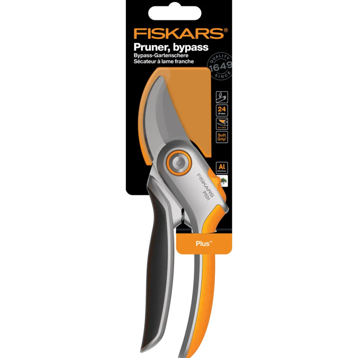 Fiskars Gartenschere "Plus™ Metall"