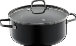 Fusiontec Essential Bratentopf mit Deckel, 24 cm, Black