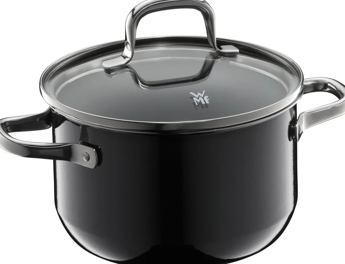 Fusiontec Essential Fleischtopf mit Deckel, 16 cm, Black