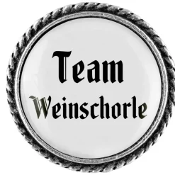 Gaudiknopf Anstecker "Team Weinschorle"