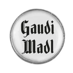 Gaudiknopf Gaudi Madl - Anstecker "Klassiker - schlicht"