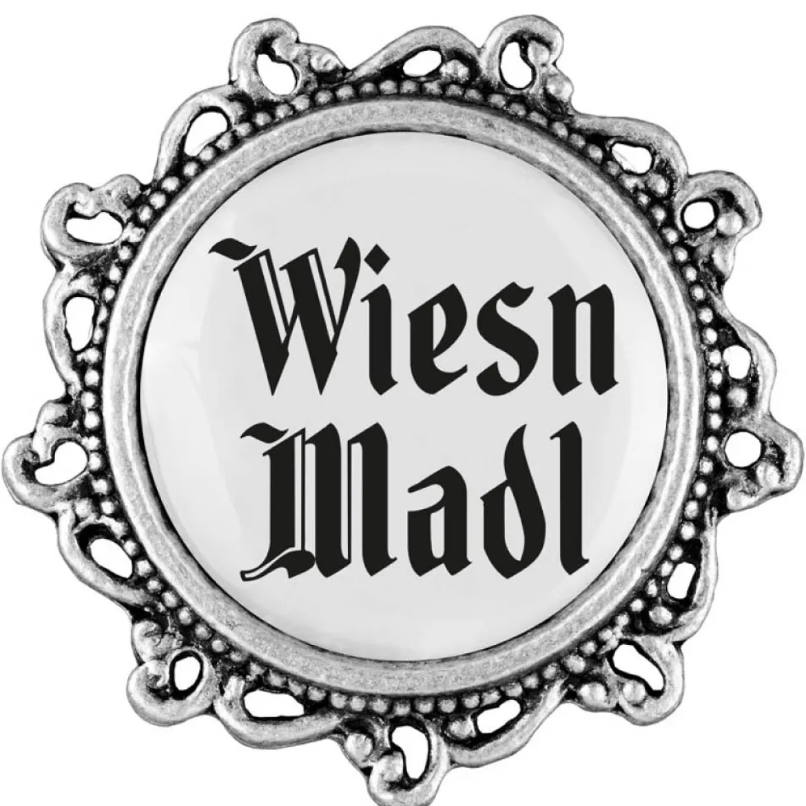 Gaudiknopf Wiesn Madl - Anstecker "Klassiker - verziert"