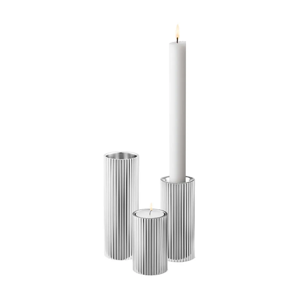 Georg Jensen 3er Set Tee-/Kerzenhalter "Bernadotte"