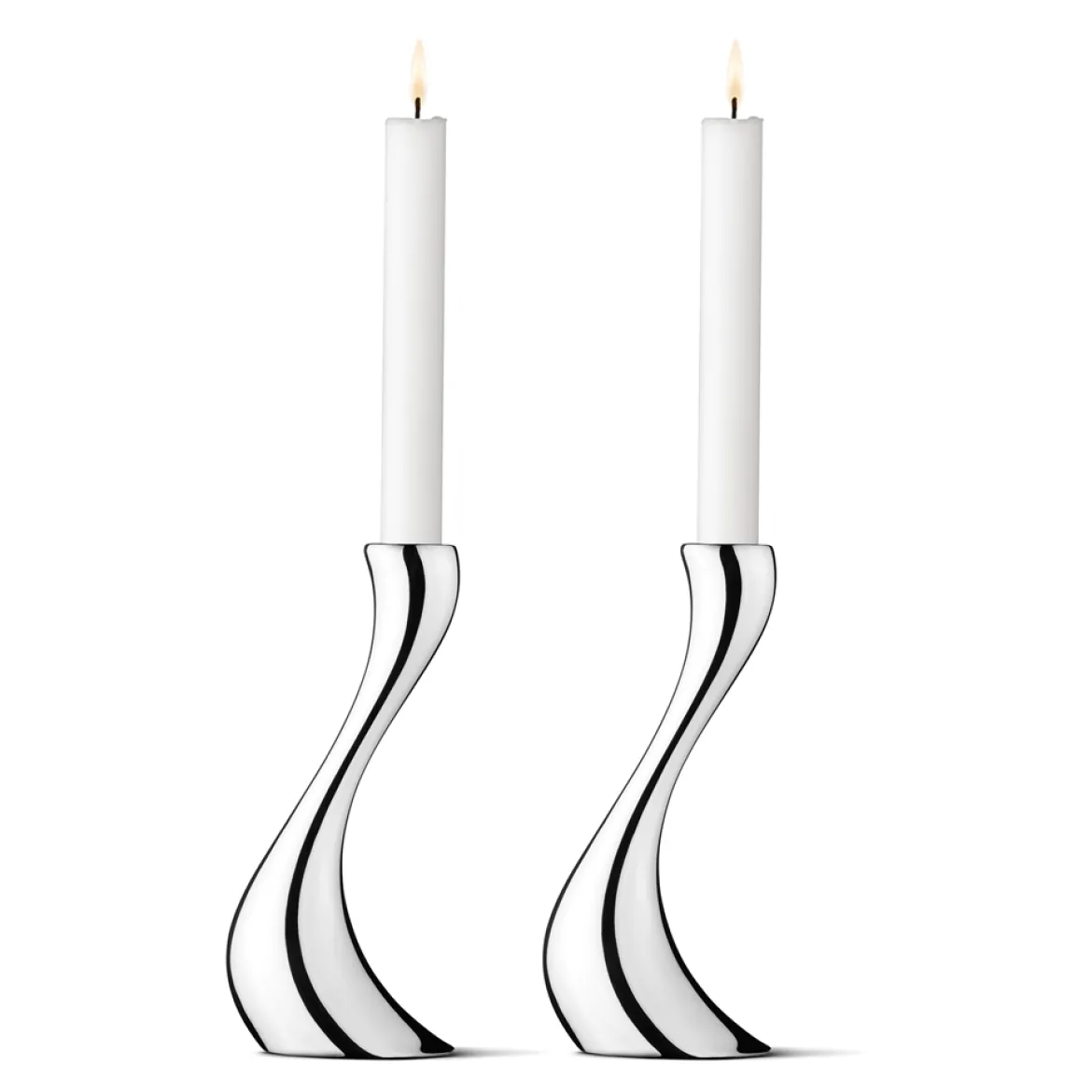 Georg Jensen Kerzenhalter-Set "Cobra"