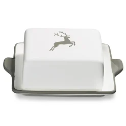 Gmundner Butterdose "Grauer Hirsch"