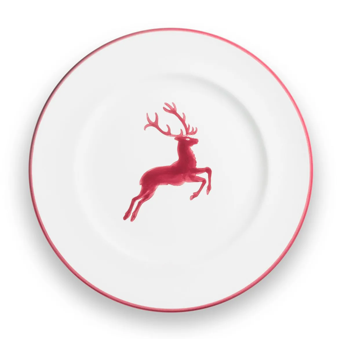 Gmundner Dessertteller Gourmet "Bordeauxroter Hirsch"