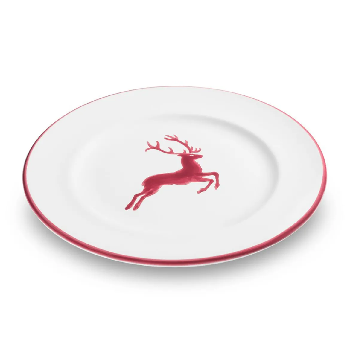 Gmundner Dessertteller Gourmet "Bordeauxroter Hirsch"