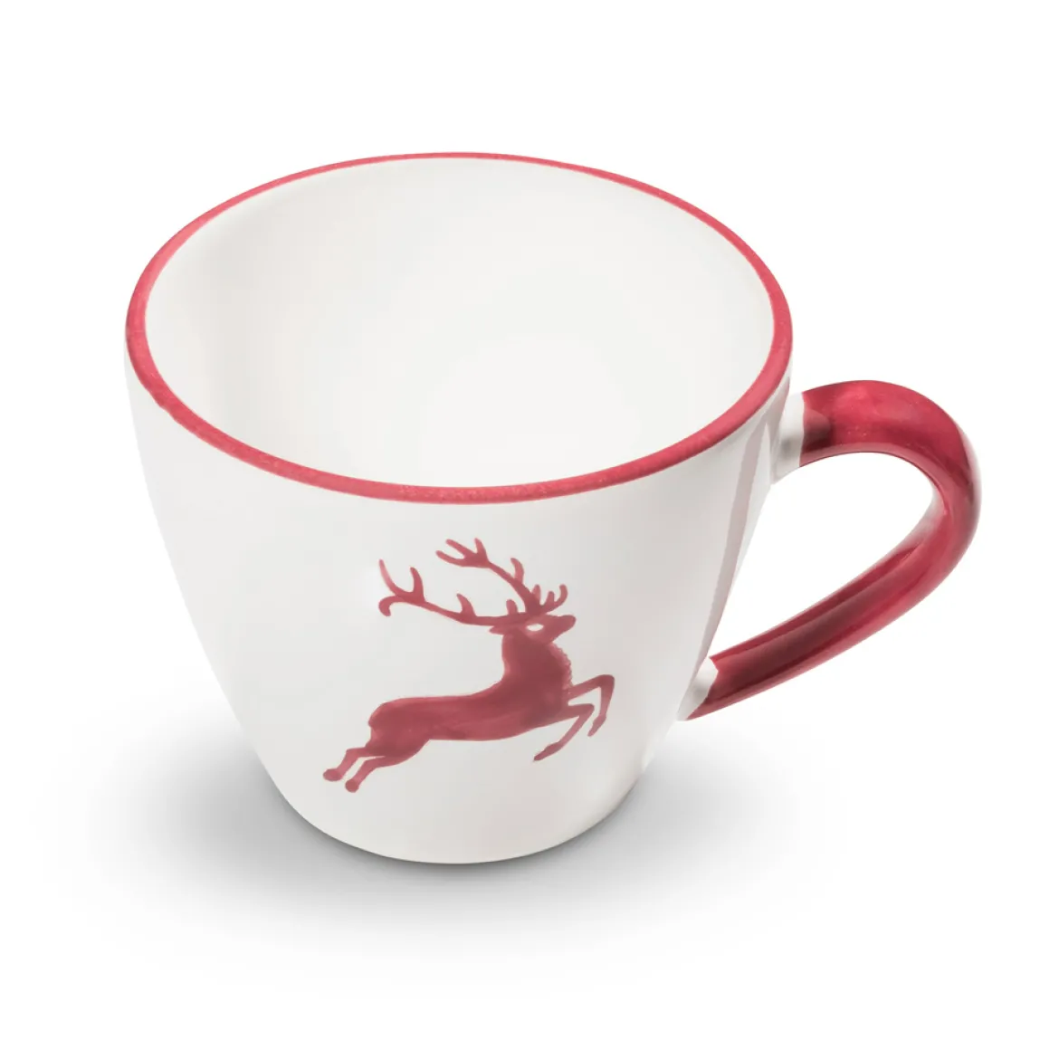 Gmundner Kaffeetasse Gourmet "Bordeauxroter Hirsch"