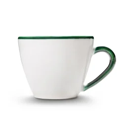 Gmundner Kaffeetasse Gourmet "Grüner Rand"