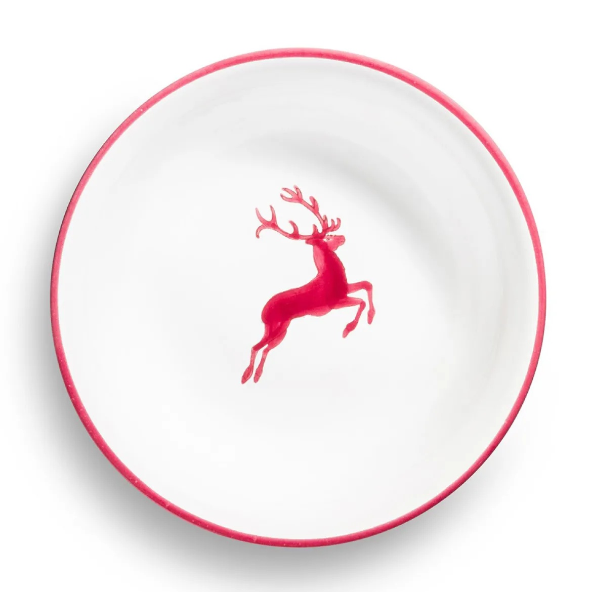 Gmundner Kompottschale "Bordeauxroter Hirsch"