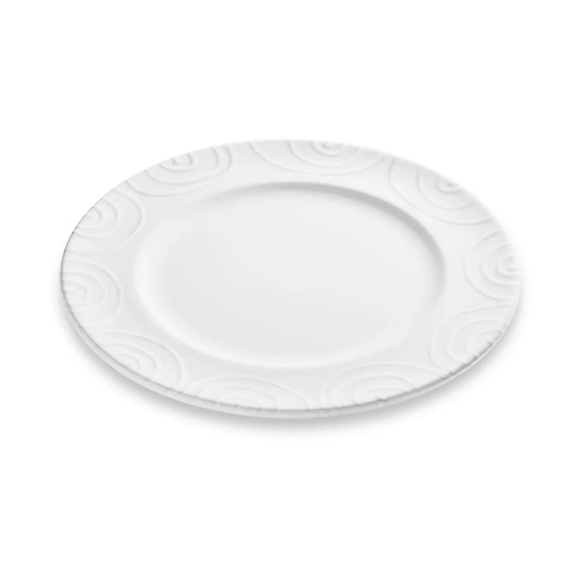 Gmundner Speiseteller Gourmet "Weißgeflammt"