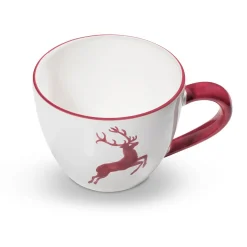 Gmundner Teetasse Maxima "Bordeauxroter Hirsch"
