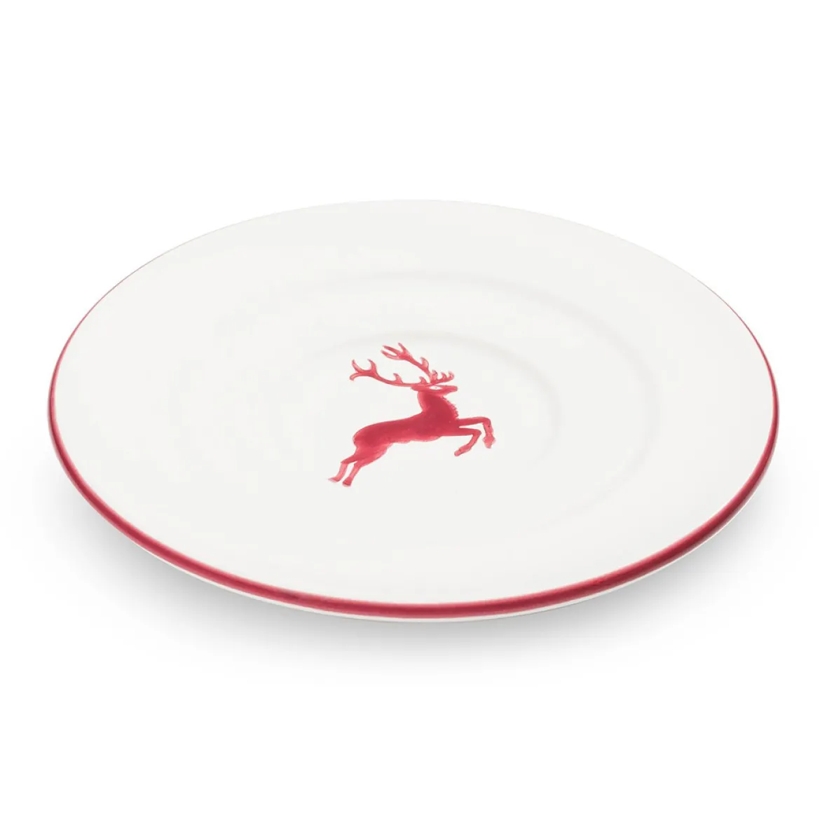 Gmundner Untertasse Gourmet "Bordeauxroter Hirsch"