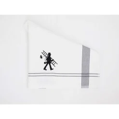 Kleinmann Küchentuch "Kaminkehrer" grau 50x70cm