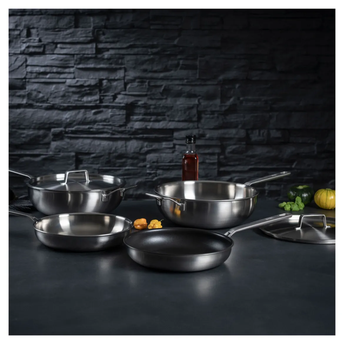 Kuhn Rikon Bratpfanne "Culinary Fiveply" unbeschichtet Ø 20 cm