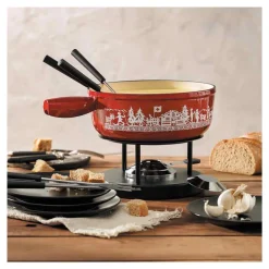 Kuhn Rikon Caquelon Alpweide rot 24 cm