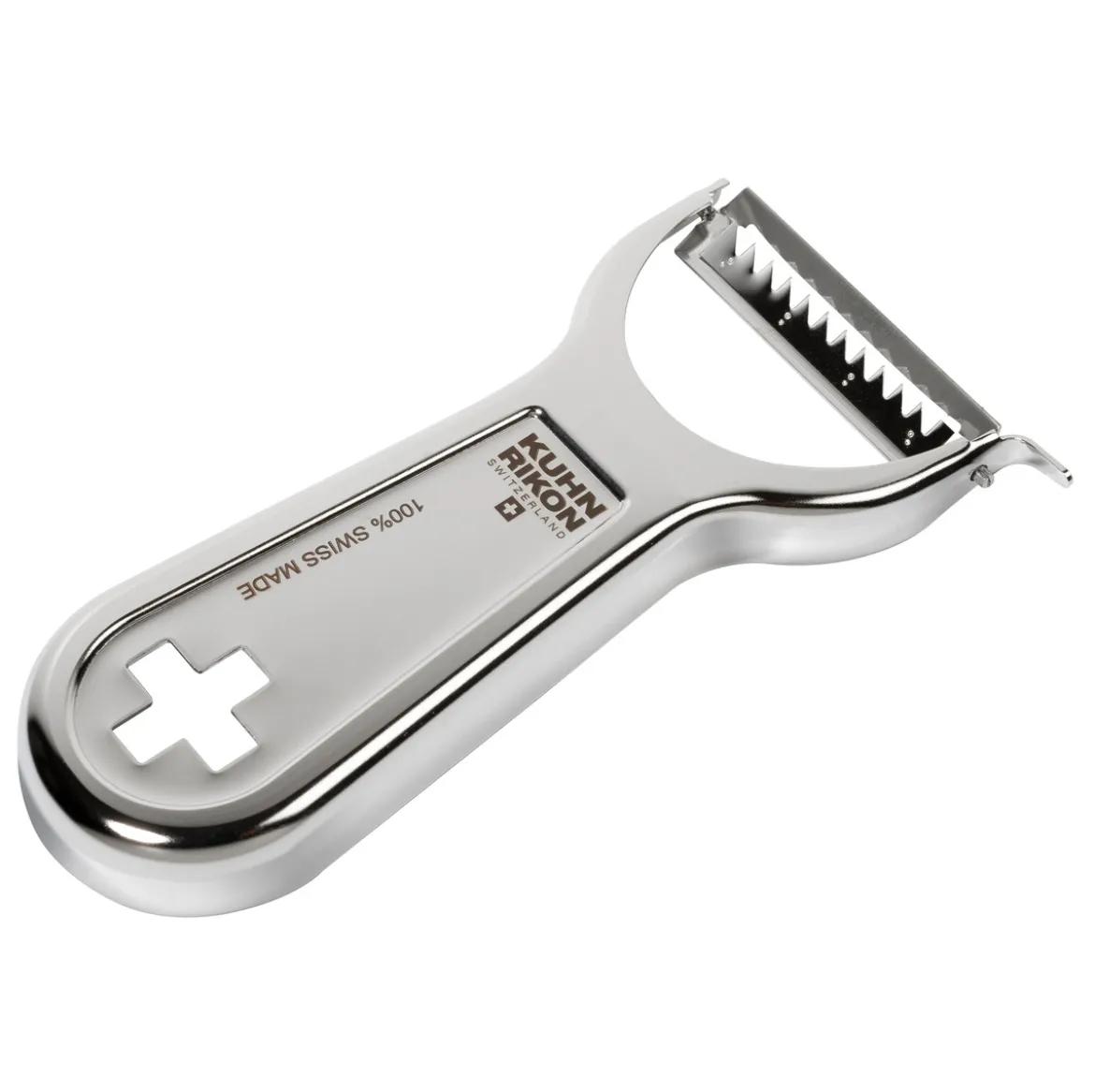 Kuhn Rikon Sparschäler Julienne Kreuz "Metallic Swiss Peeler"