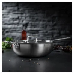 Kuhn Rikon Wok "Culinary Fiveply" unbeschichtet Ø 28 cm