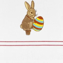 Landherzl Geschirrtuch "Hase mit Ei" 50x70cm