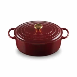Le Creuset Guss-Bräter oval "Garnet Signature"