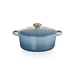 Le Creuset Gussbräter rund Chambray