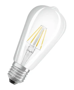LED STAR RETROFIT CL EDISON40 FIL 4,5W/827 E27 klar non dim 470LM BOX