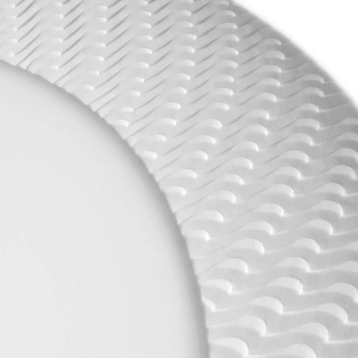 Meissen Vorspeise-/Dessertteller "N°41 Wellenspiel Relief Biskuit"