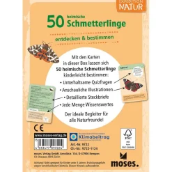 Moses Kartenset - 50 heimische Schmetterlinge "Expedition Natur"