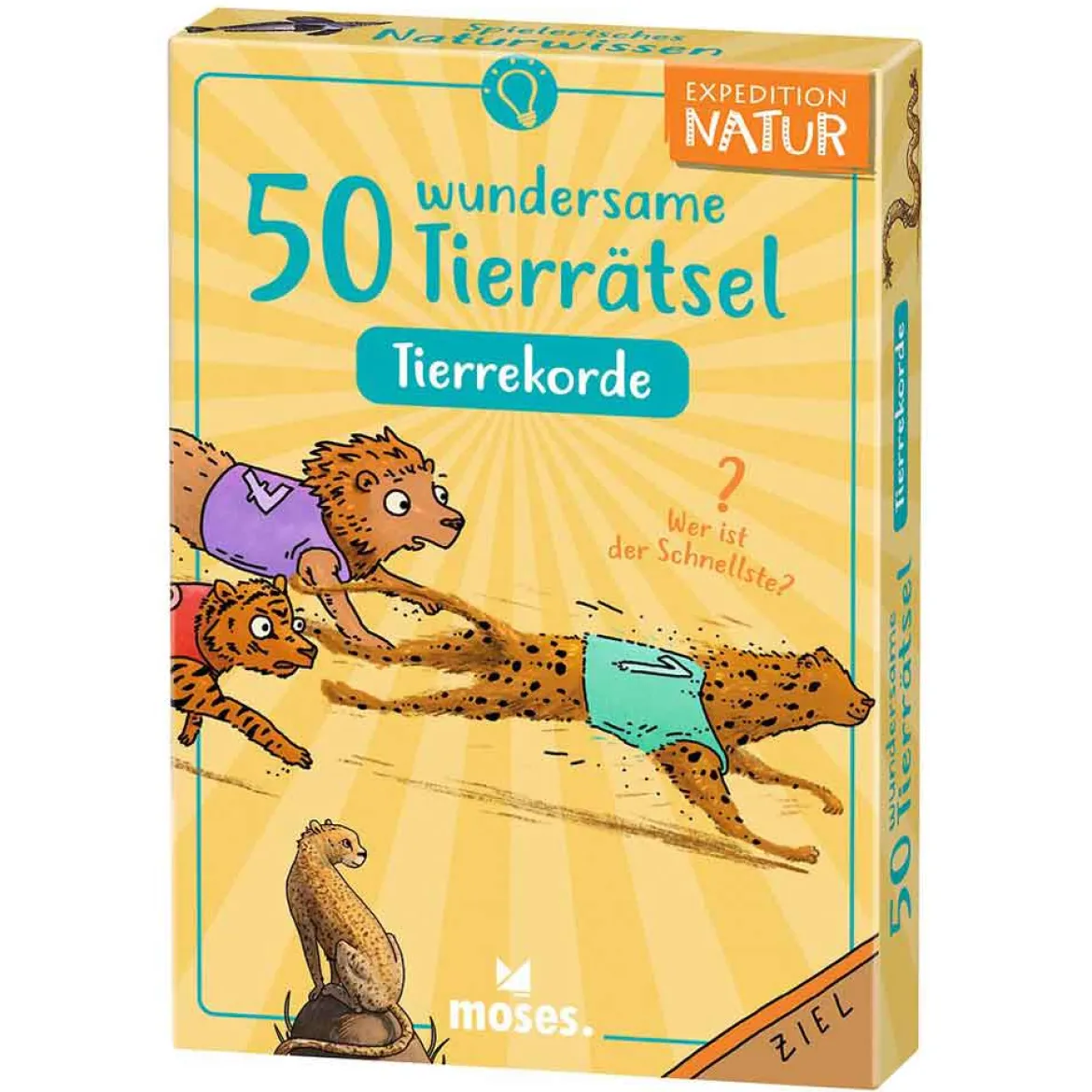 Moses Kartenset 50 Tierrätsel - Rekorde "Expedition Natur"