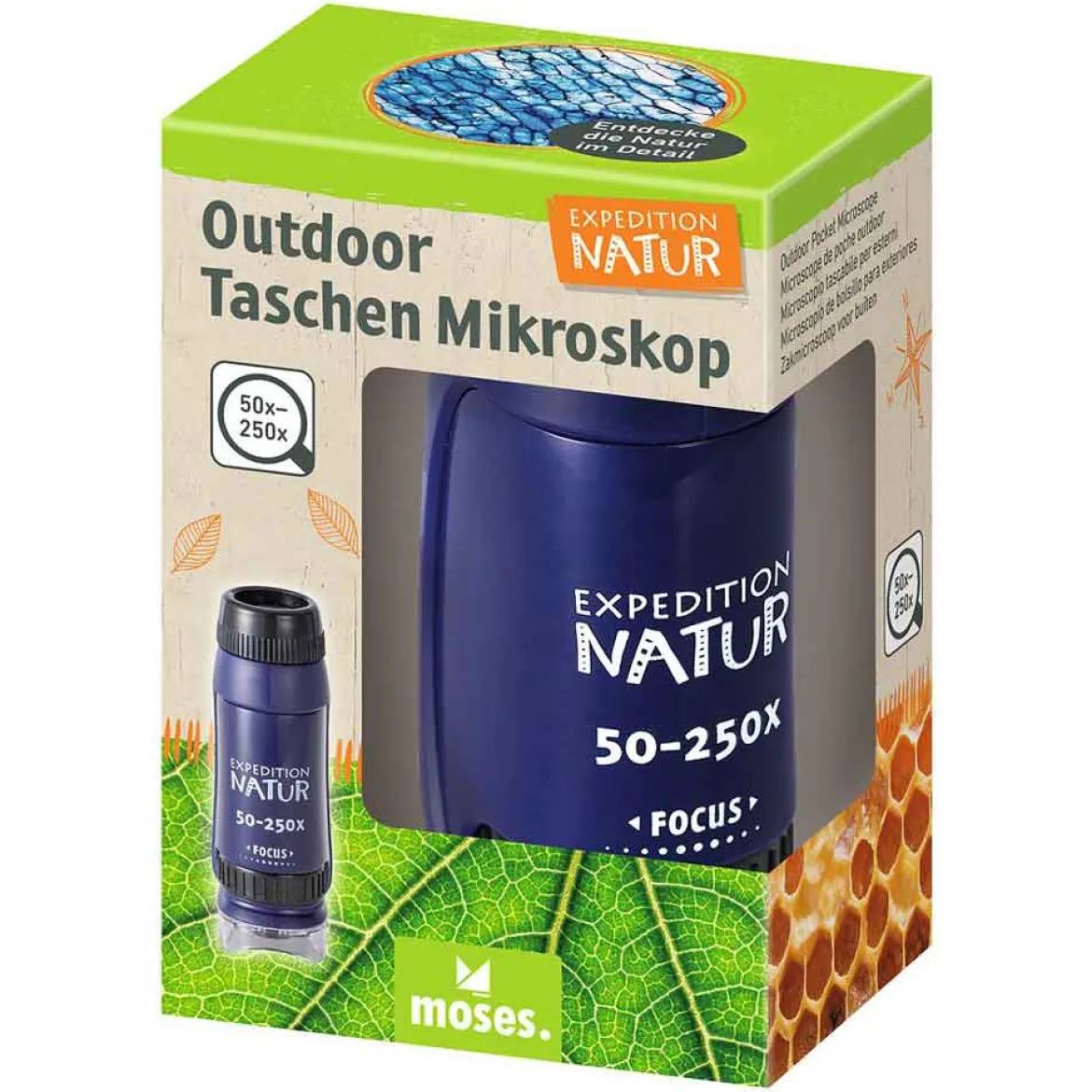 Moses Outdoor-Taschen-Mikroskop "Expedition Natur"