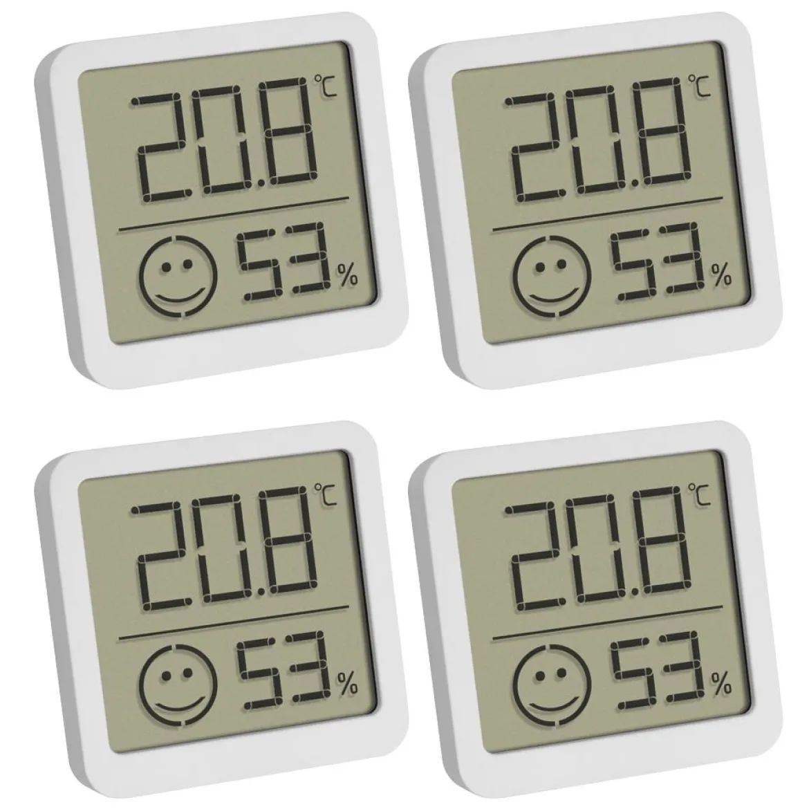 TFA Digitales Thermo-Hygrometer 4er Set