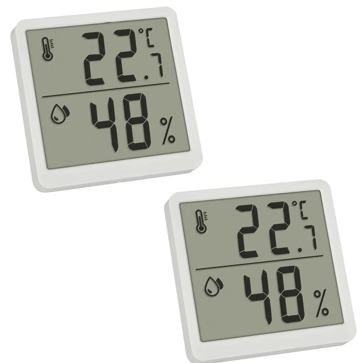 TFA 2er Set Digitales Thermo-Hygrometer