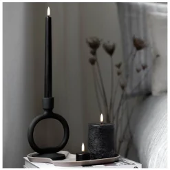 Uyuni LED Candle 2-Pack Plain Black 