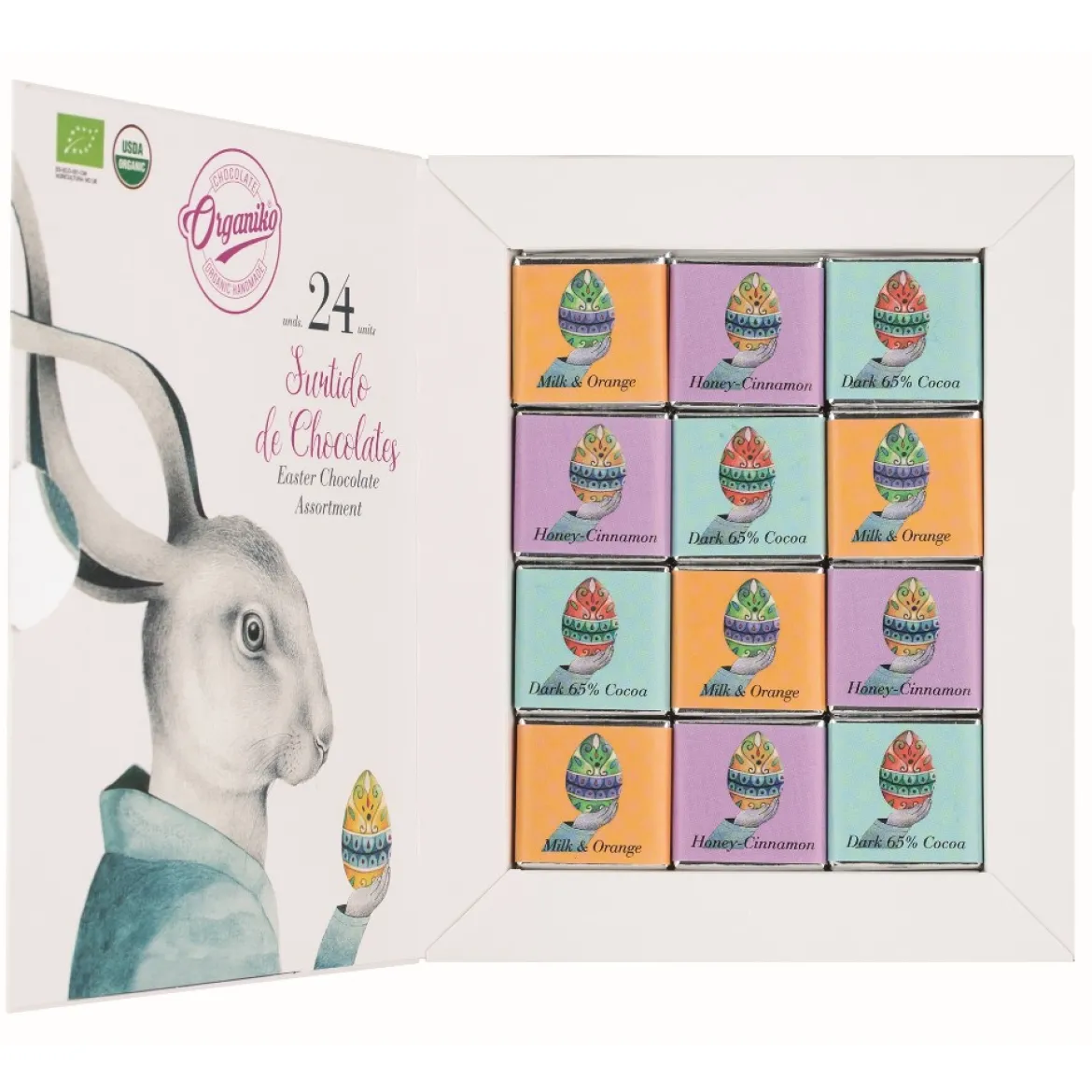 Venchi Mini-Schokotafeln "Osterhase" 3 Sorten