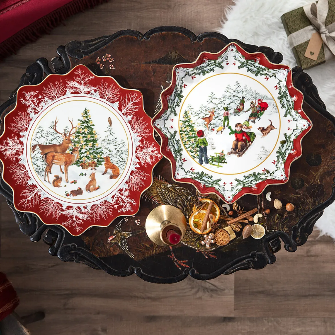 Villeroy & Boch Gebäckteller groß, Waldtiere 42x42x2cm "Toy's Fantasy"