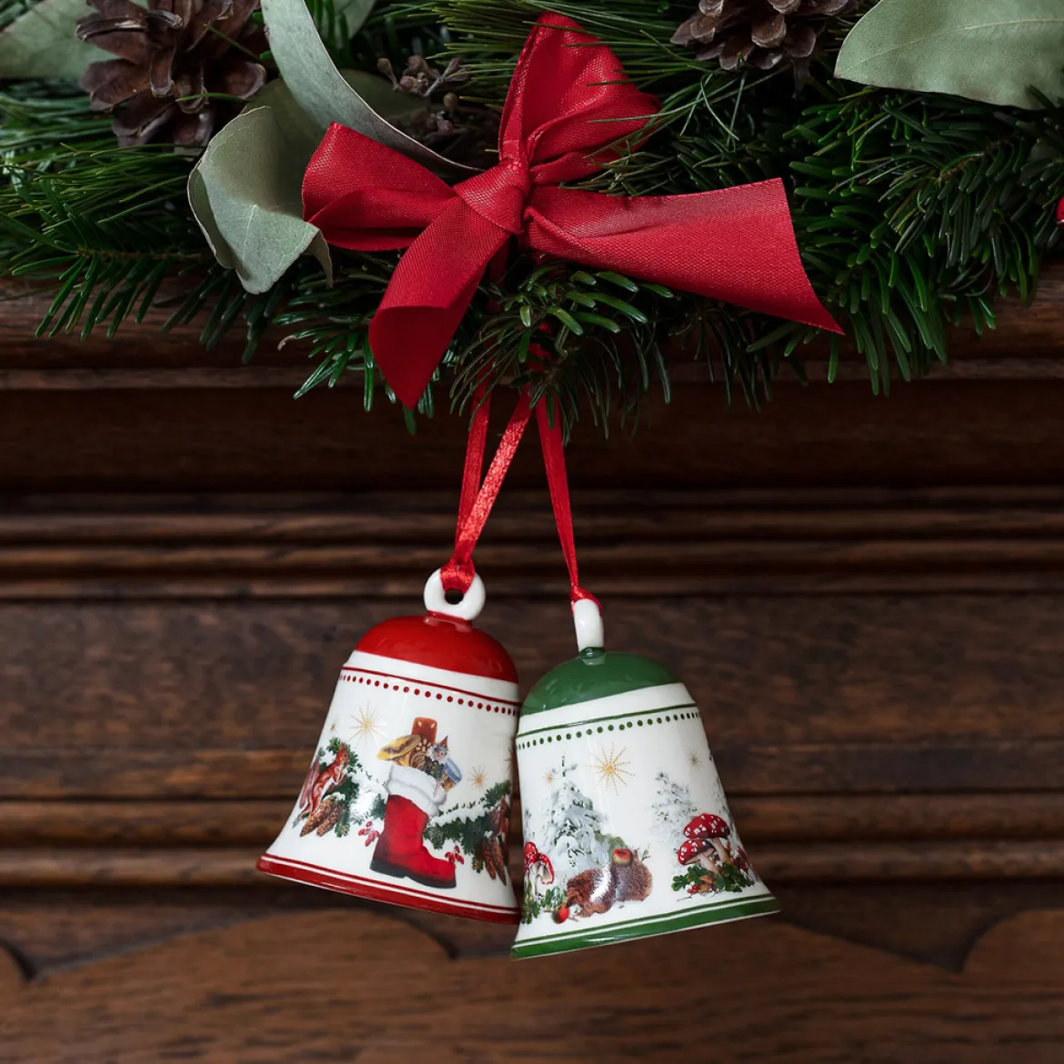 Villeroy & Boch Glocke, Waldtiere 5,5x5,5x6,9cm "My Christmas Tree"