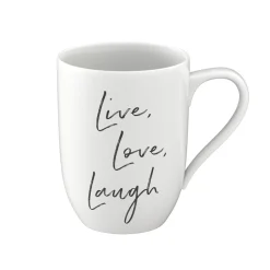 Villeroy & Boch Henkelbecher "Statement Live Love Laugh"