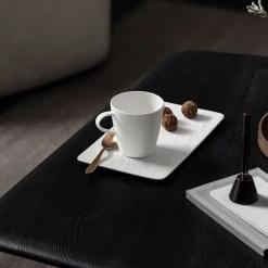 Villeroy & Boch Manufacture Rock blanc Becher mit Henkel 12,5x9,5x9,5cm