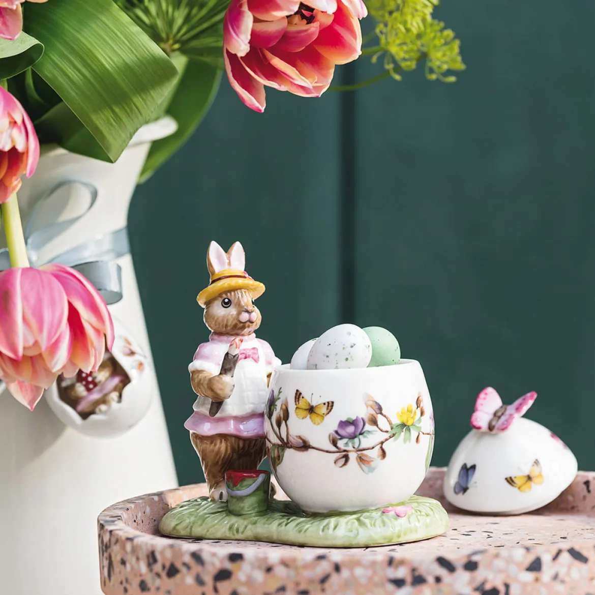 Villeroy & Boch Osterei-Dose Anna malt 11x6,5x10cm "Bunny Tales"