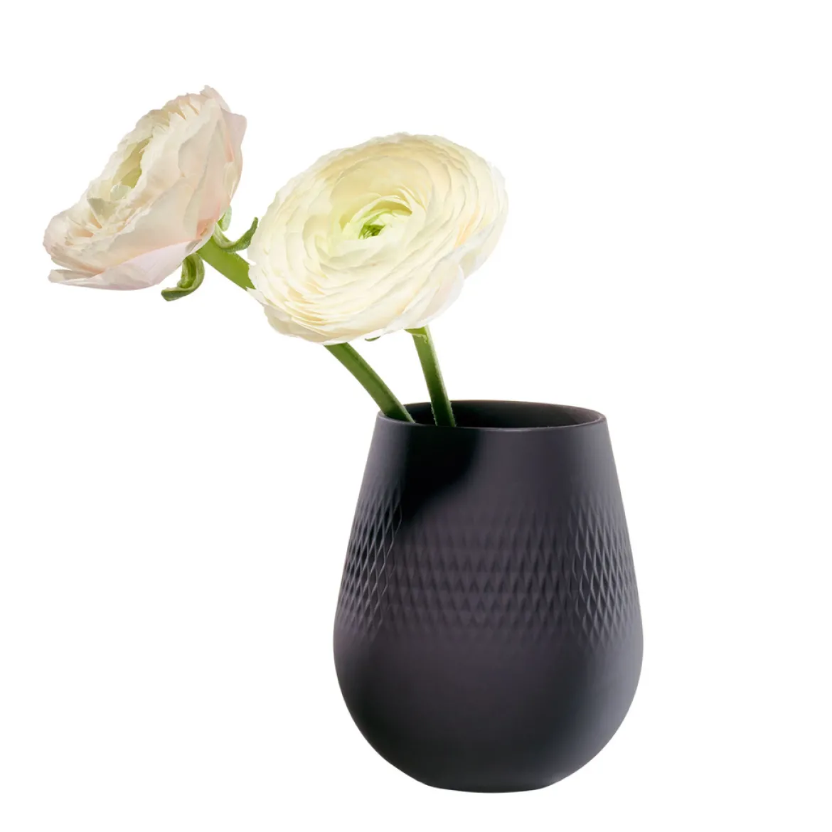 Villeroy & Boch Vase Carré klein 12,5x12,5x14cm "Manufacture Collier noir"